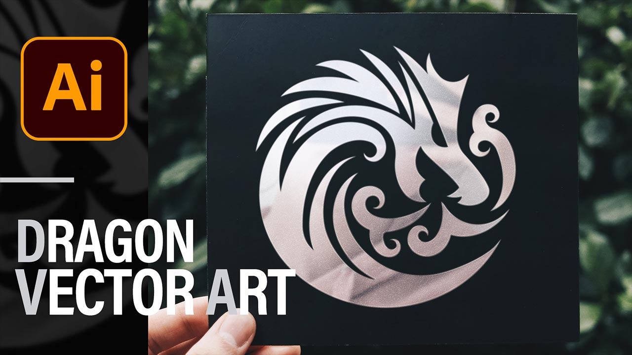 ドラゴンをモチーフにしたロゴをIllustratorで！